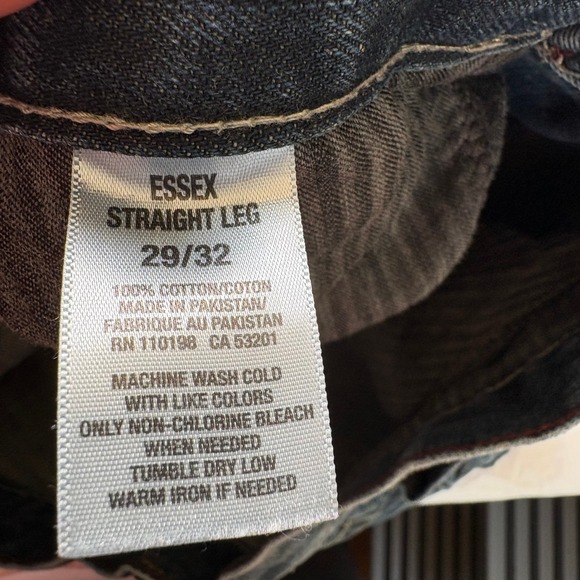 Aeropostale Essex Straight Leg Jeans Mens Size 29 32 Blue Distressed Denim - Picture 8 of 9